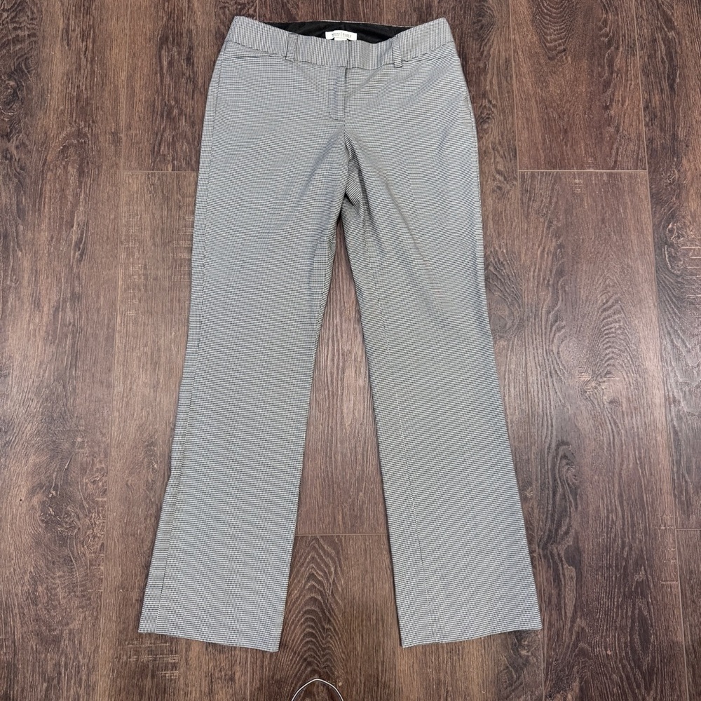 White House Black Market Houndstooth Flared Tailored Pants